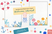 Welcome aboard watercolor graphics, a Graphic by LittleAcornGraphics (Thumbnail 11 of 11)