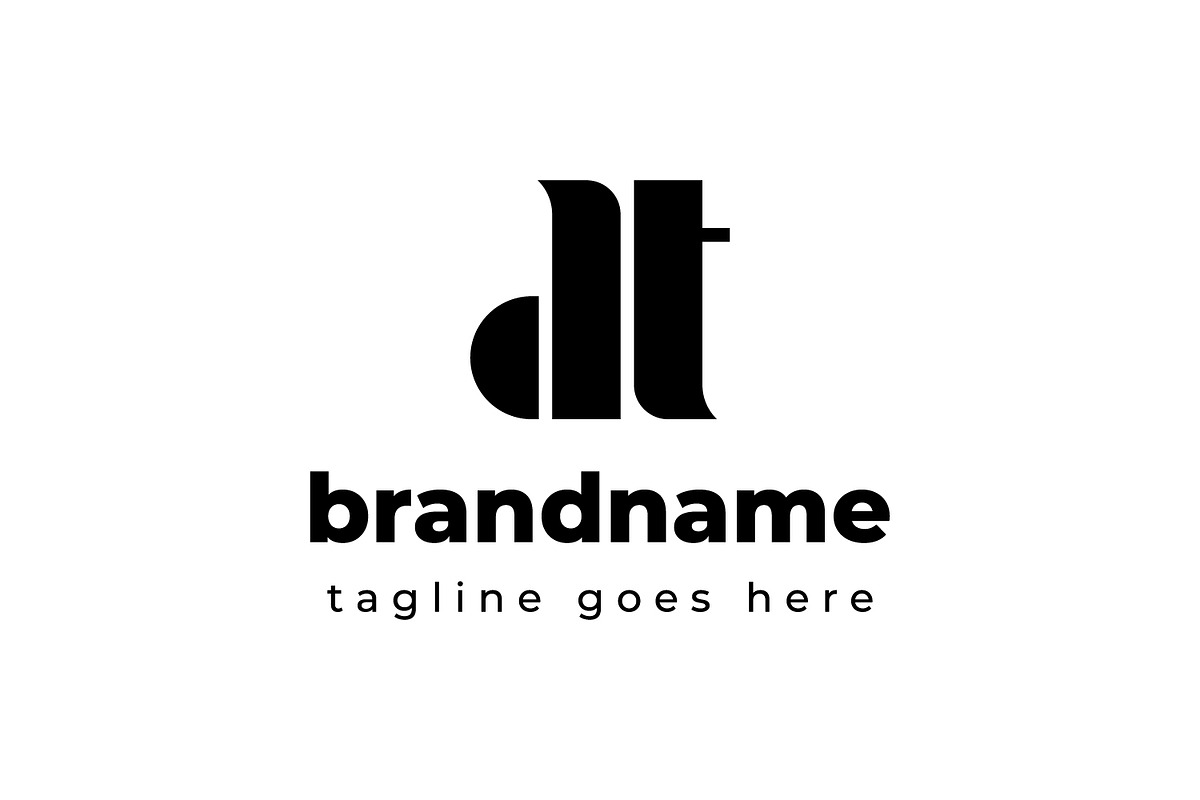 Letters DT Monogram Logo, a Branding & Logo Template by Pray Art Design Studio