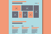 Travel Landing Page Wireframe Design, a Wireframe Template by MightyDesign (Thumbnail 5 of 9)