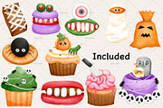 Happy Halloween party clipart, a Seasonal Illustration by Vavavan Artwork (Thumbnail 4 of 4)