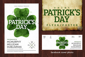St. Patricks Day Poster-Watercolor