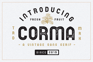 The Corma - 4 Font Files