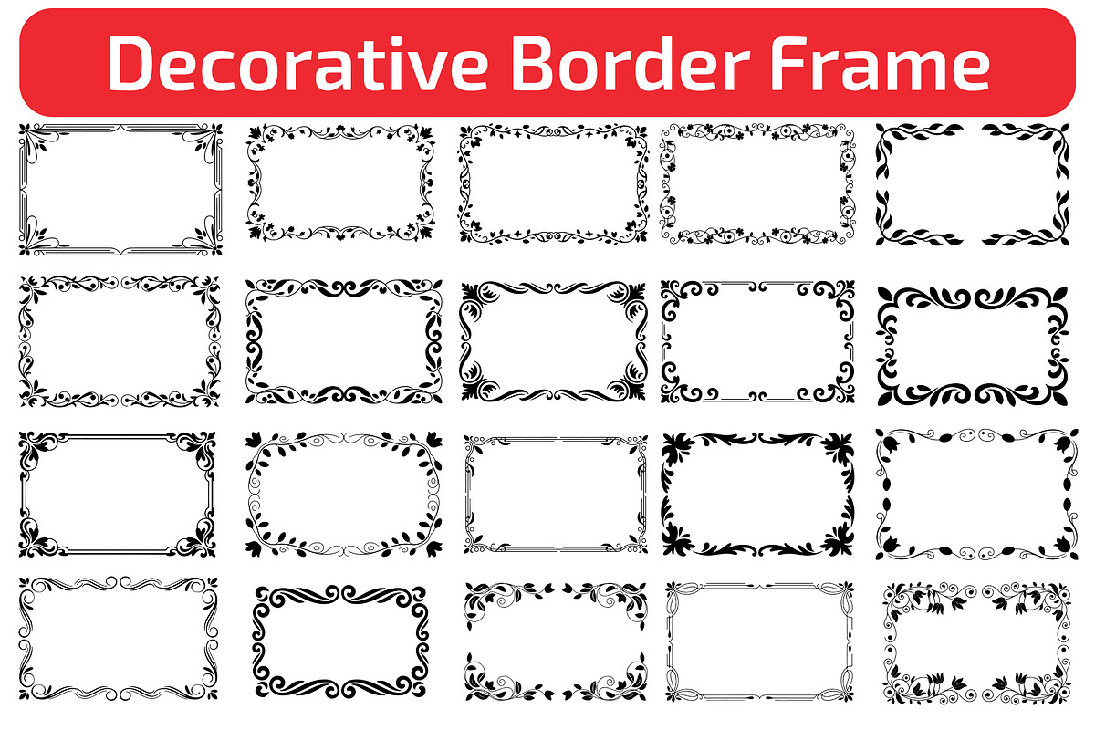 Elegant Decorative Border Frame, a Decorative Illustration by himelgfx (Photo 1 of 21)