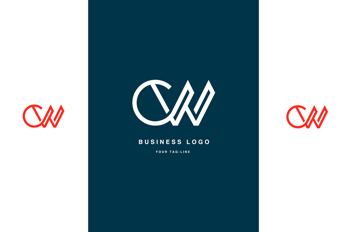 CW, WC, Abstract LOGO, a Branding \u0026 Logo Template by art_creater, image size:1200x800
