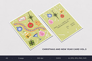 Christmas And New Year Card Vol.3, an Invitation Template by Bewalrus Studio (Thumbnail 1 of 4)