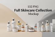 132 Full Skincare Collection Mockup, an Advertising Mockup by adenpinkstore (Thumbnail 1 of 13)