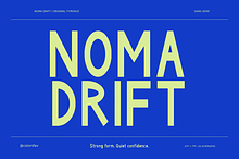 Noma Drift - Bold Condensed