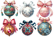 Victorian Christmas balls clipart, an Illustration by Designworld (Thumbnail 2 of 6)