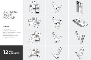 Levitating Phone Mockup
