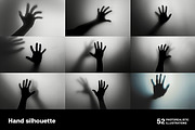 Hand silhouette. 52 images, a Background Graphic by Handmadefont (Thumbnail 4 of 12)