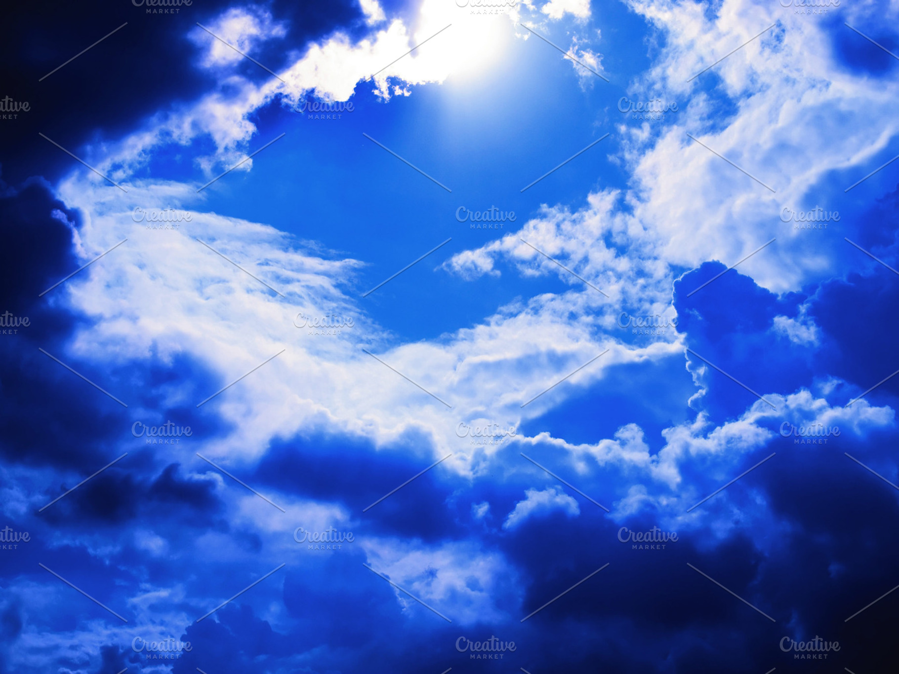 Blue sky featuring sky, blue, and blue sky