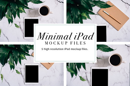 Minimal iPad Mockups