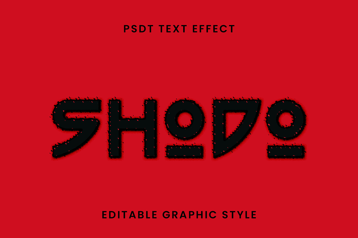 Spiky Brush Japan Text Effect