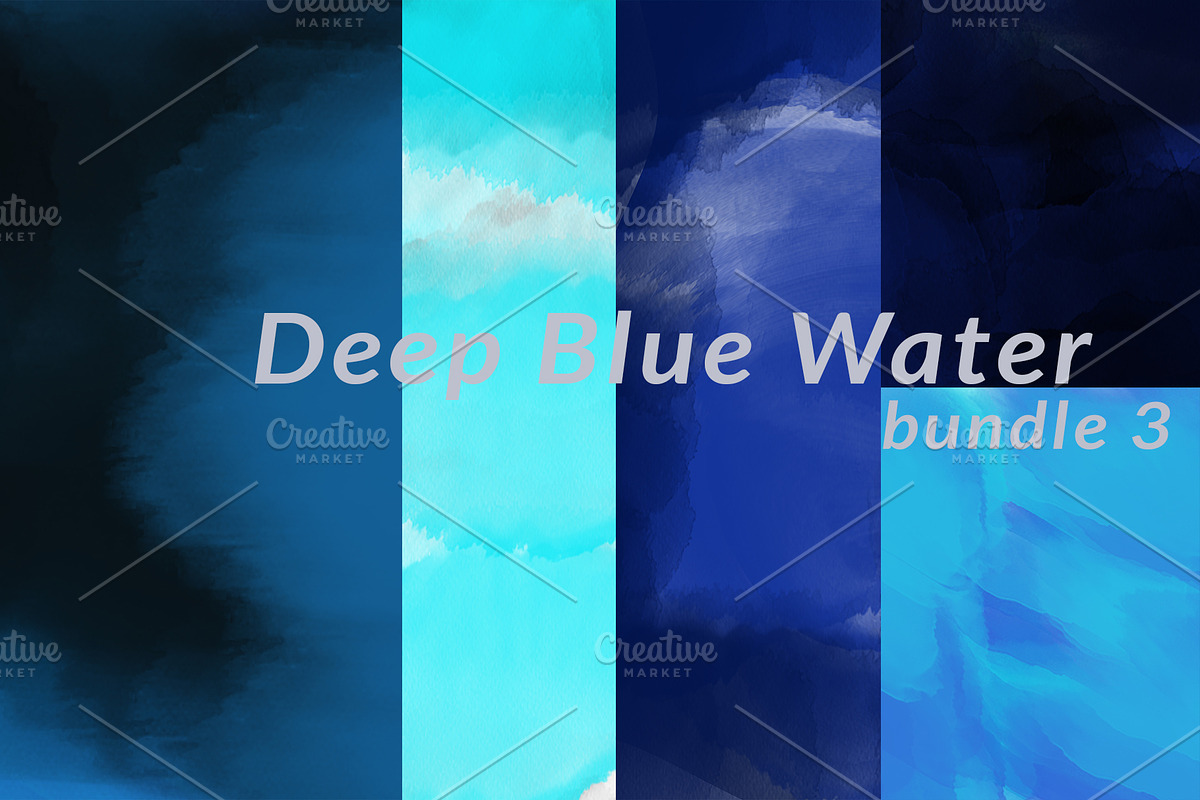 Deep Blue Water- Bundle 3, a Pattern Graphic by LaConnie Creations (Photo 1 of 7)