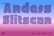 CS Anders Slitscan, a Sans Serif Font by Craft Supply Co. (Thumbnail 1 of 8)