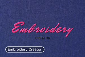 Embroidery Creator Effect, a Graphic by MockupForest