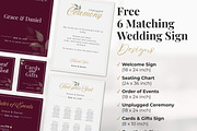 Dark Burgundy Wedding Website, a Landing Page Template by Everyday Perfection (Thumbnail 9 of 13)