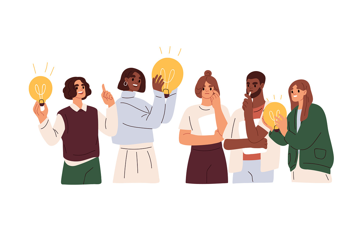 People search for ideas concept set, a Person Illustration by Good Studio (Photo 2 of 14)