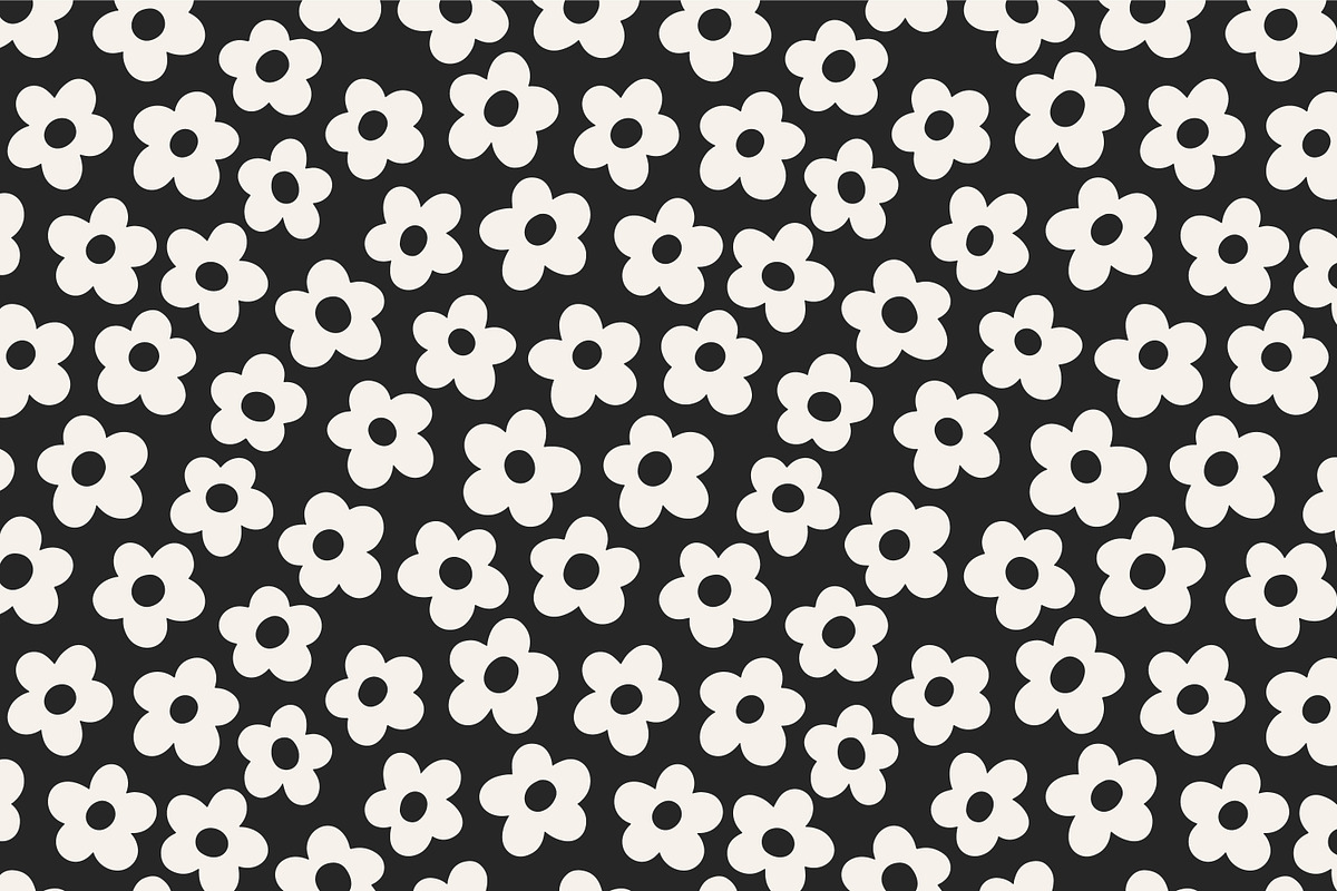 Floral seamless daisy patterns set, a Pattern Graphic by Good Studio
