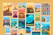 Travel Posters. Mega Bundle., a Decorative Illustration by Red Monkey (Thumbnail 4 of 20)