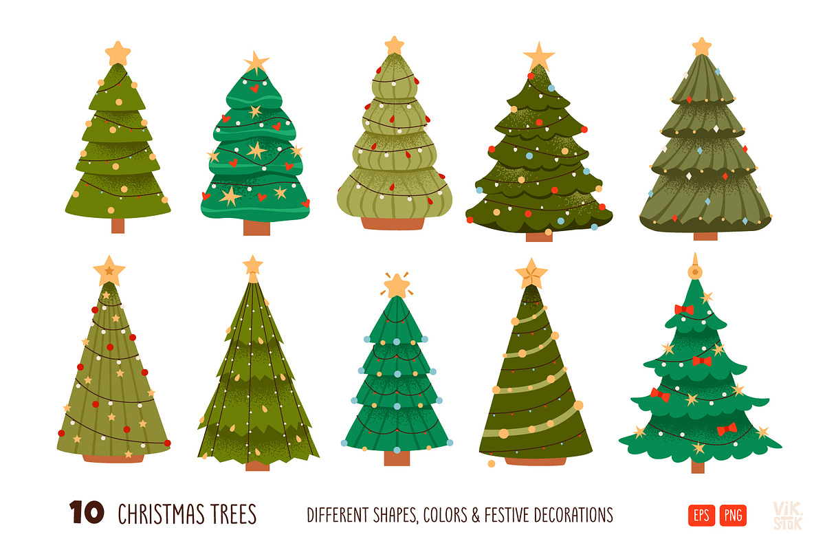 Christmas Decor Clipart Bundle, a Seasonal Illustration by vik.stock (Photo 3 of 8)