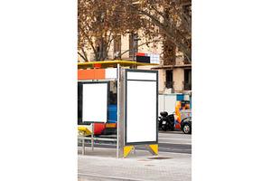 Blank billboards and advertising, a Business Photo by volodymyrshtun13795