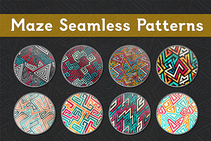 Maze Seamless Patterns