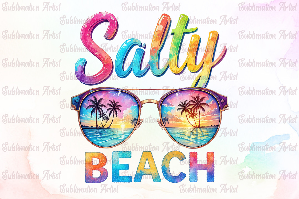 Salty Beach Love Summer PNG, an Illustration by Sublimation Artist (Photo 1 of 5)