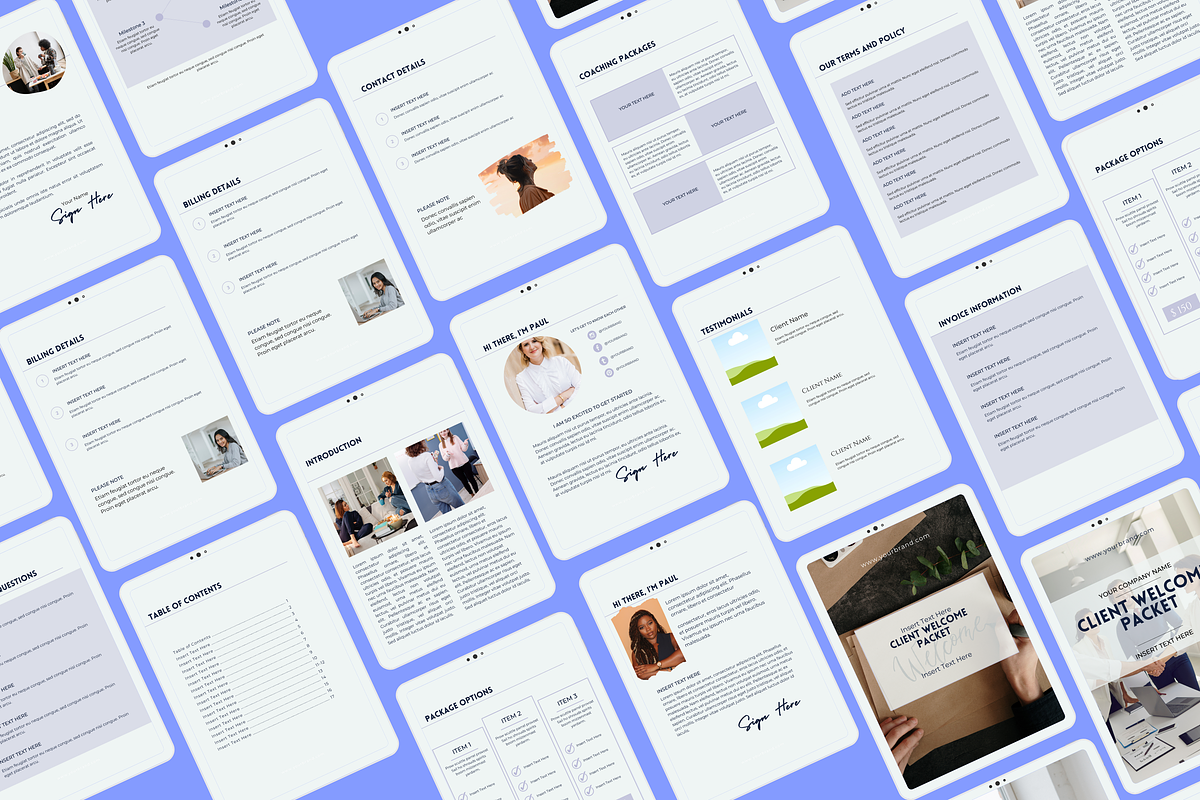 Client Welcome Packet Canva Template, a Branding & Logo Template by Iampaulrose (Photo 2 of 3)