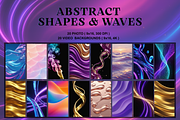 Abstract Shapes & Waves Backgrounds, a Scene 3D Model by MarisoArt (Thumbnail 1 of 4)