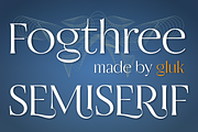 Fogthree & FogthreeACL, a Serif Font by glukfonts (Thumbnail 1 of 8)