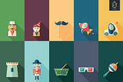 Colorful flat square icon set, an Icon by Yury Velikanov (Thumbnail 5 of 5)