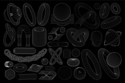 WIREFRAME GEOMETRIC ELEMENTS, an Object Graphic by BonkiStudio (Thumbnail 1 of 11)