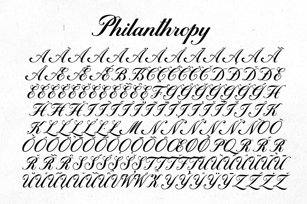 Philanthropy – Elegant Calligraphy, a Script Font by Fikryal Studio (Photo 11 of 14)