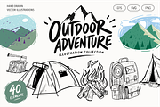 Outdoor Adventure Illustrations, an Object Graphic by Oktyabr (Thumbnail 1 of 6)