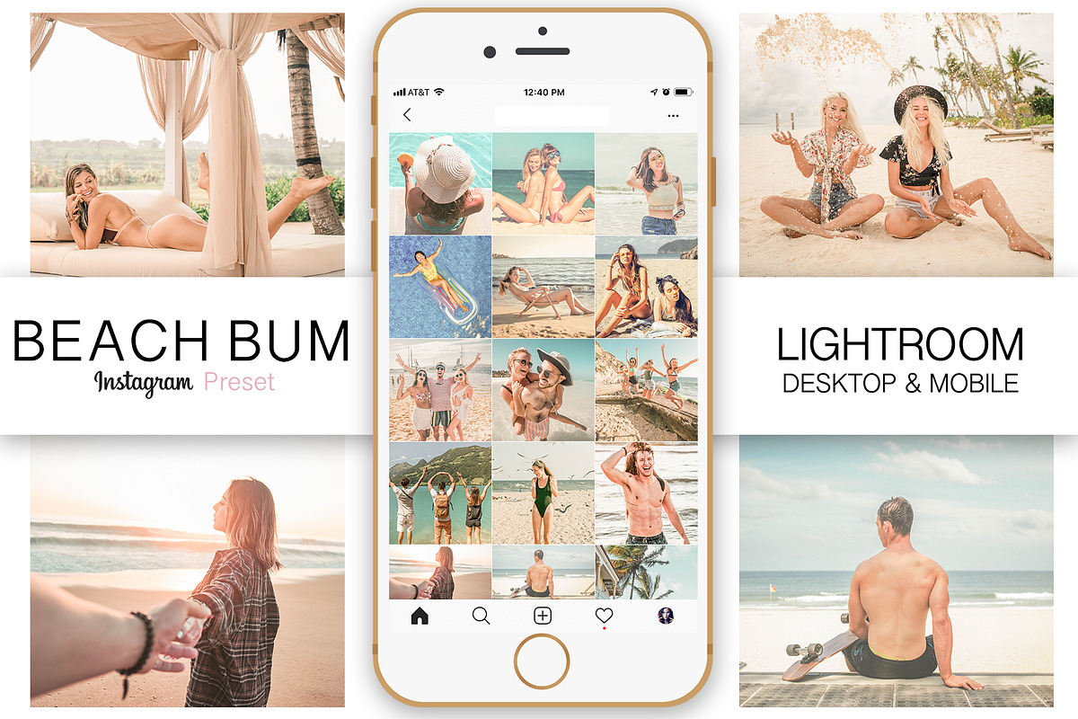 Beach Bum Pro Lightroom Preset, an Action Add-On by Design Aesthetic (Photo 1 of 7)