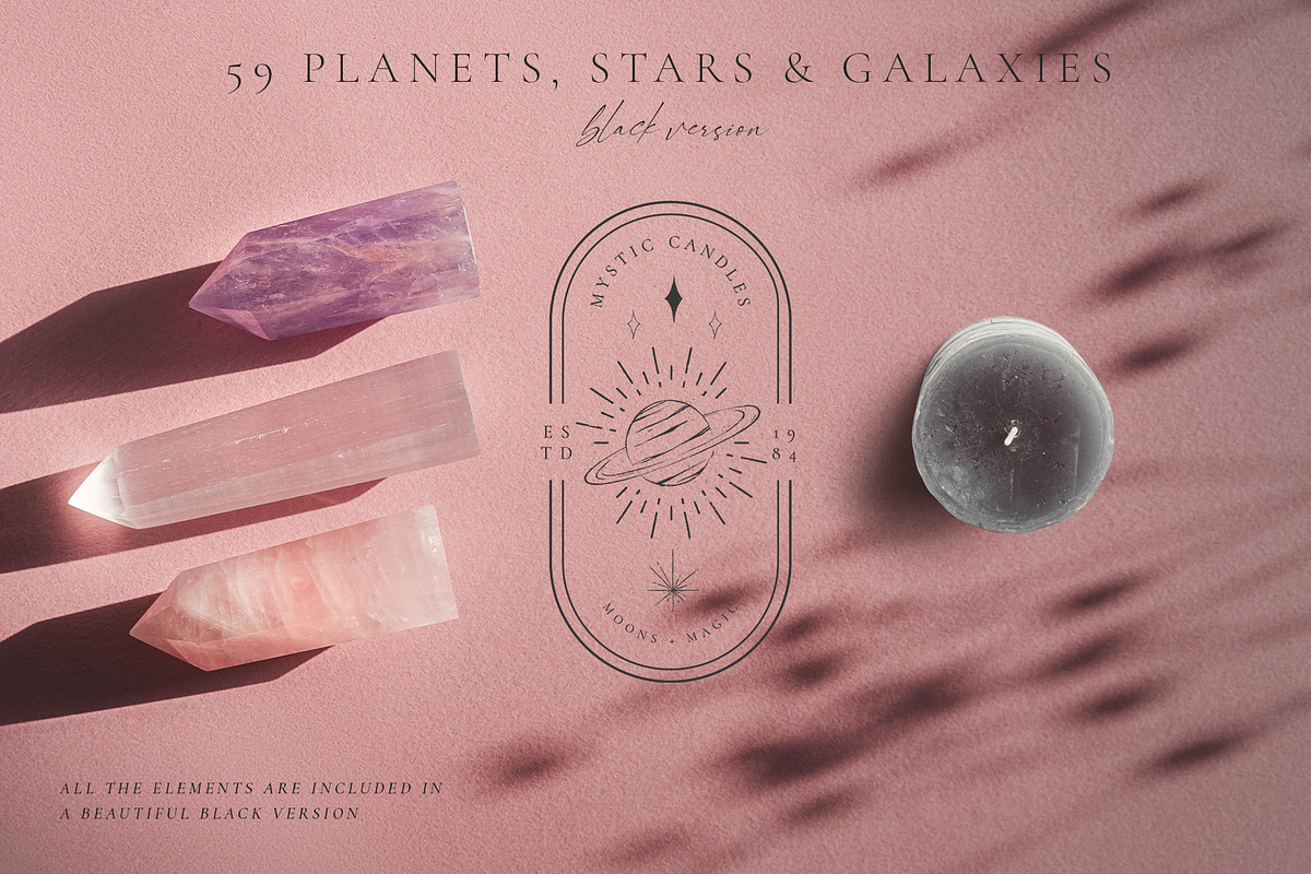 Universe Secrets Illustration Bundle, an Illustration by CarmineType (Photo 11 of 17)