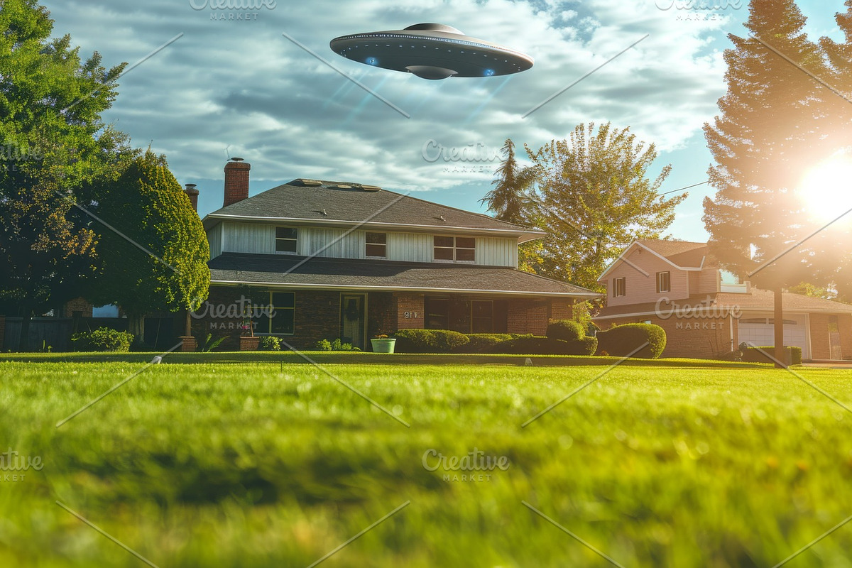 97 UFO objects flying in the sky, a Transportation Photo by Handmadefont (Photo 51 of 101)