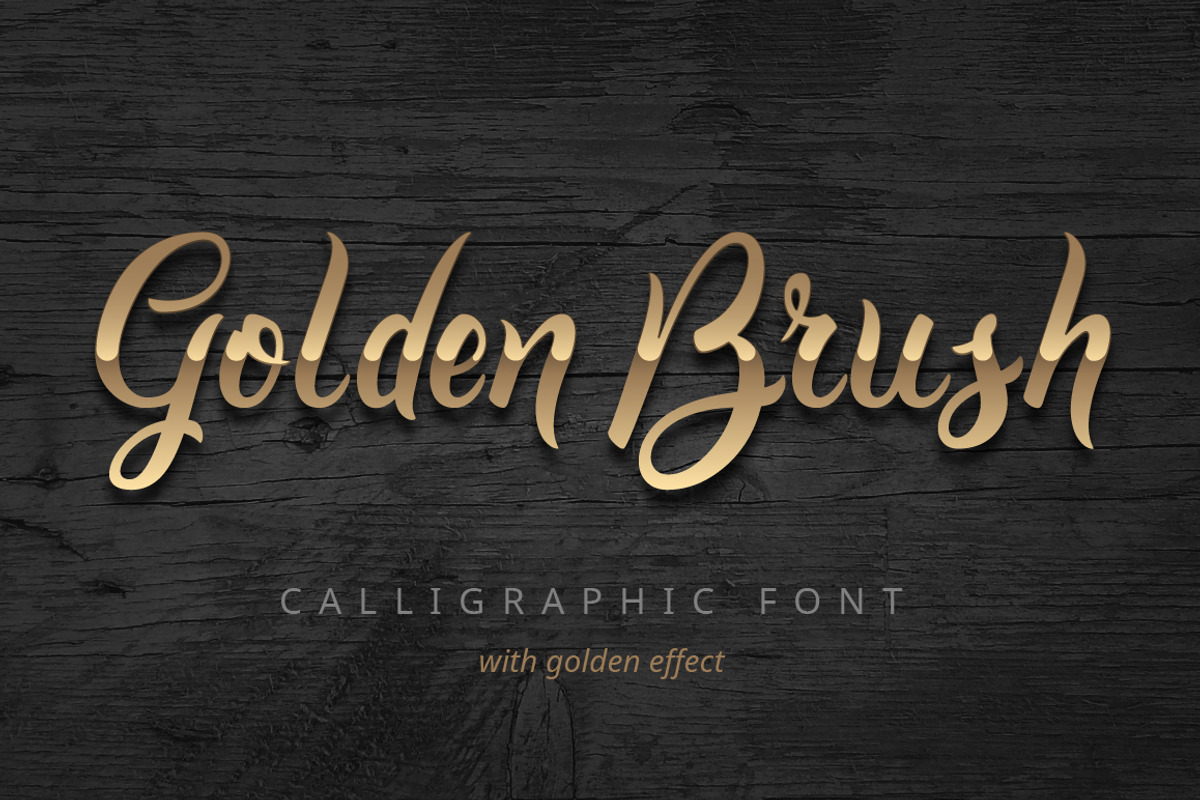 Golden Brush font
