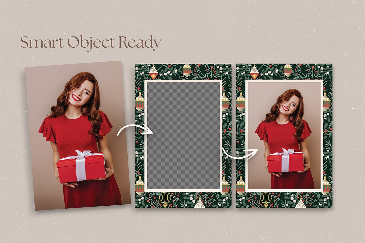Christmas Photo Frame Template, a Flyer Template by DesignerCandies (Photo 4 of 5)