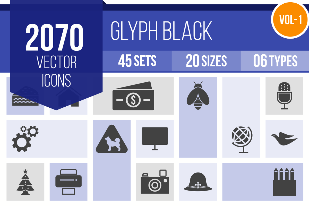 2070 Glyph Icons (V1), an Outline Icon by IconBunny (Photo 1 of 4)