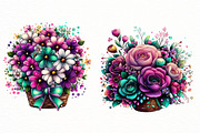 spring floral basket clipart, an Illustration by Designworld (Thumbnail 6 of 6)