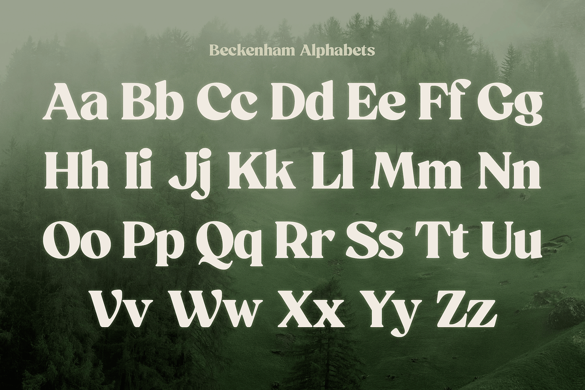 Beckenham Retro Serif, a Font by Fenotype (Photo 7 of 14)