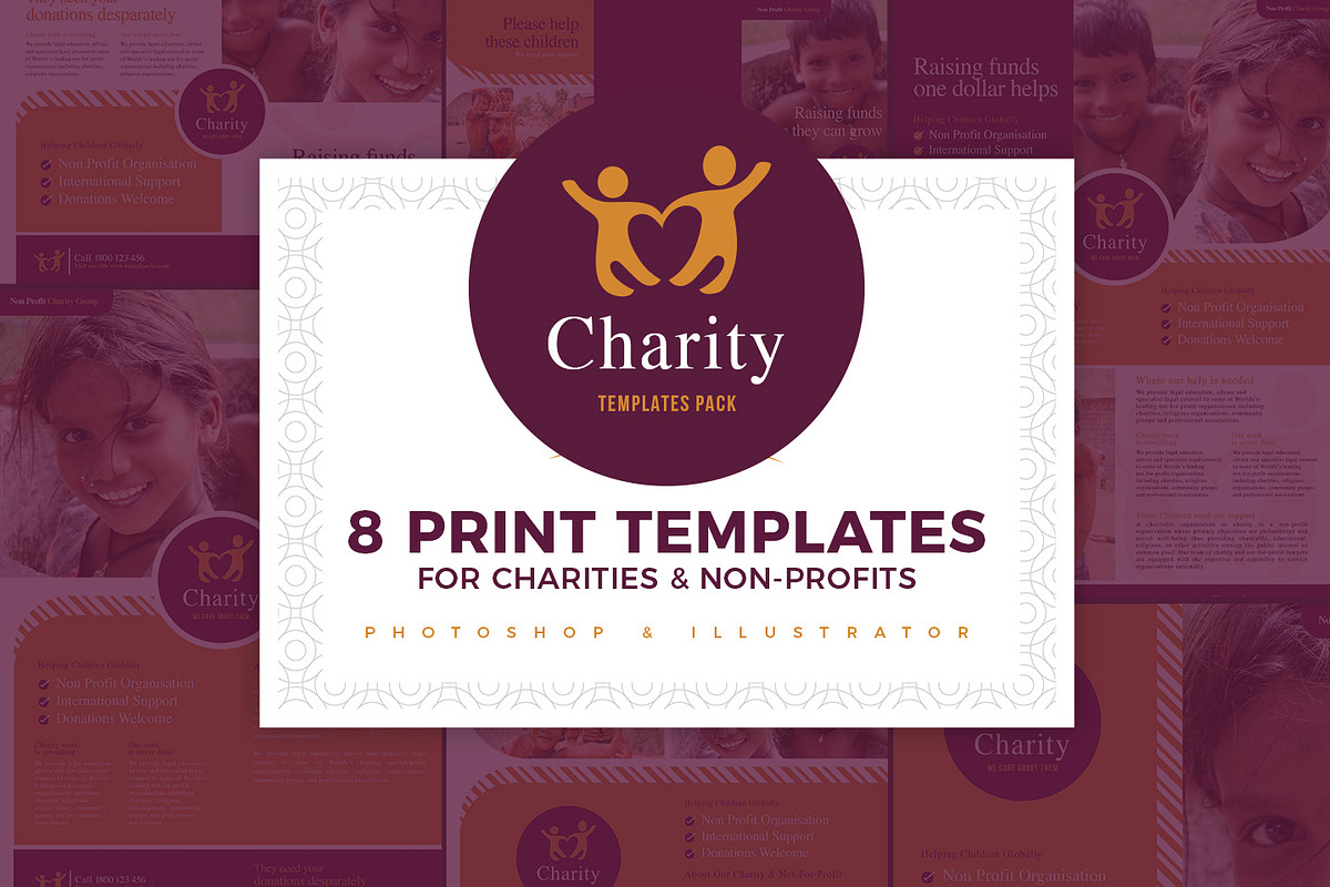 Charity Templates Pack, a Flyer Template by BrandPacks (Photo 1 of 10)