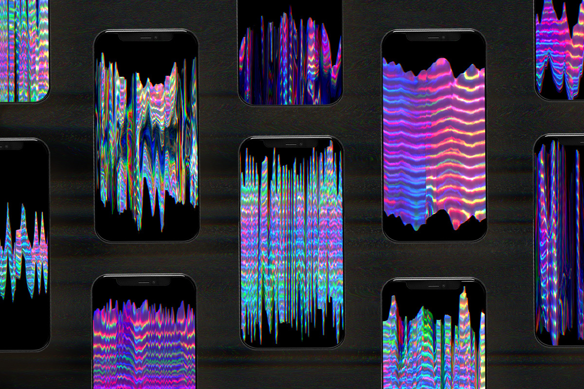 Holographic Glitch. 3D Backgrounds, a Texture Graphic by Julie&Taily (Photo 15 of 19)