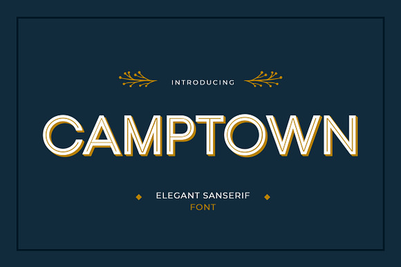 Camptown Sans Serif Font preview 7