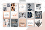 ROSE GOLD | Social Media Pack, a Social Media Template by Marigold Studios (Thumbnail 3 of 13)