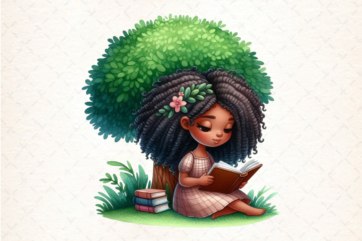 Black Kids Back to School - Clipart, an Illustration by DreamCafeArt (Photo 3 of 5)