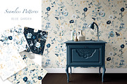 watercolor Blue flowers, Patterns, a Decorative Illustration by Lisima (Thumbnail 8 of 14)