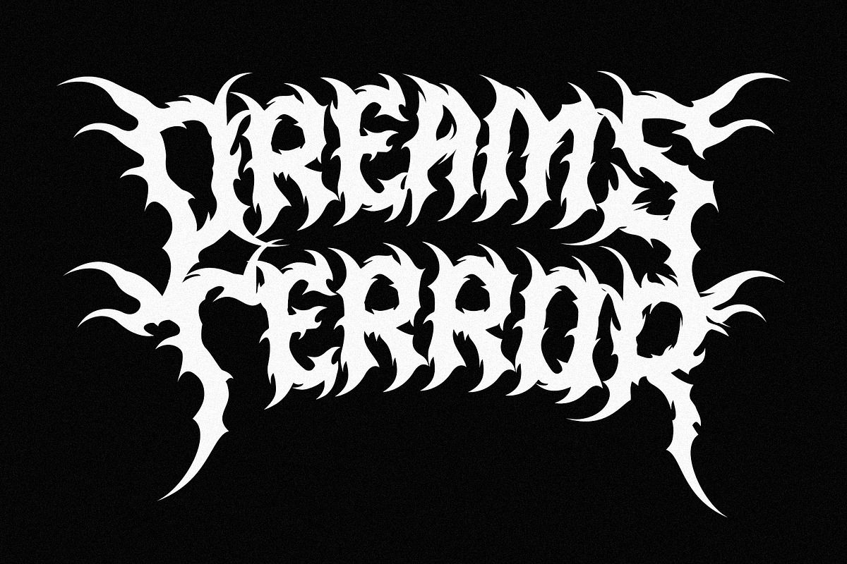 Murder Brack - Death Metal Font, a Blackletter Font by Multype Studio (Photo 8 of 11)